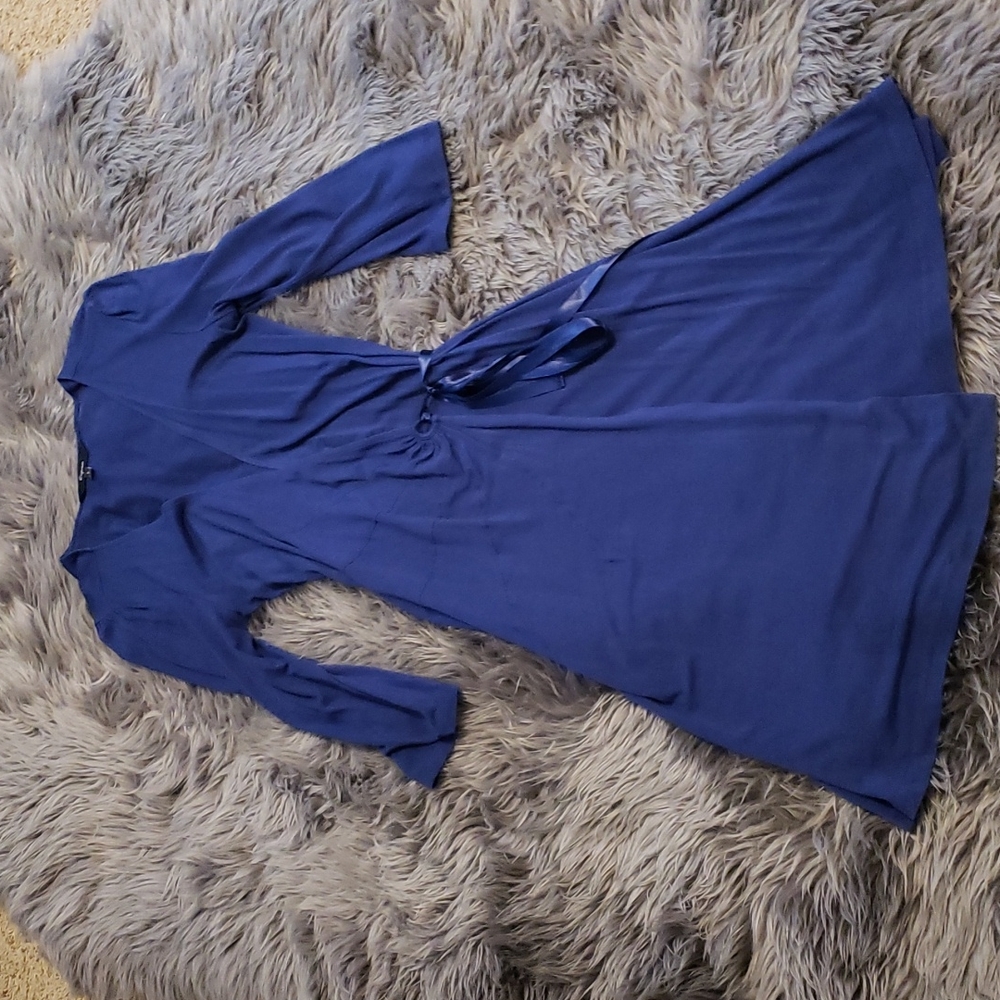 Express Wrap 3/4 Sleeve Dress